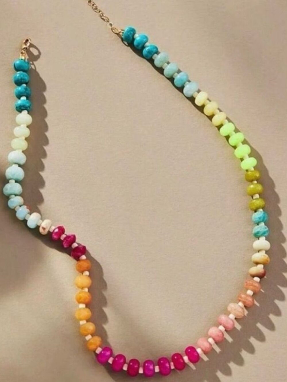 Bohemian rainbownecklaceM38